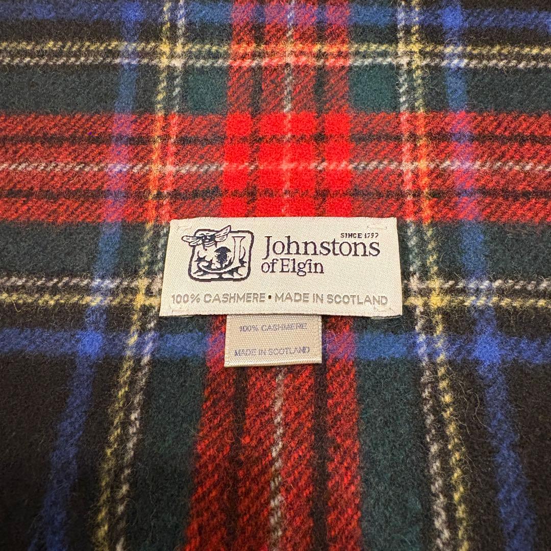 カシミヤ100％　ジョンストンズ　マフラー