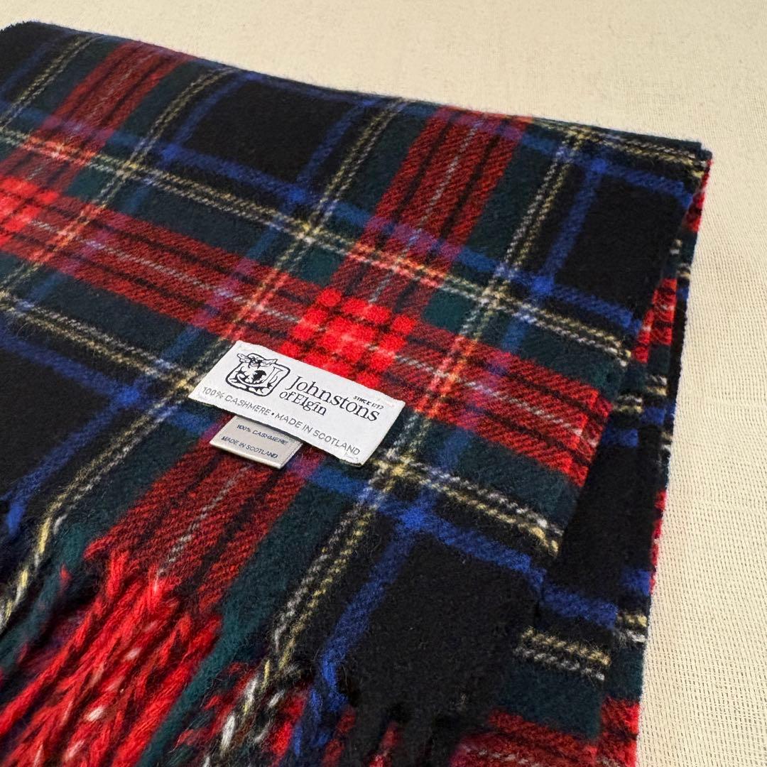 カシミヤ100％　ジョンストンズ　マフラー