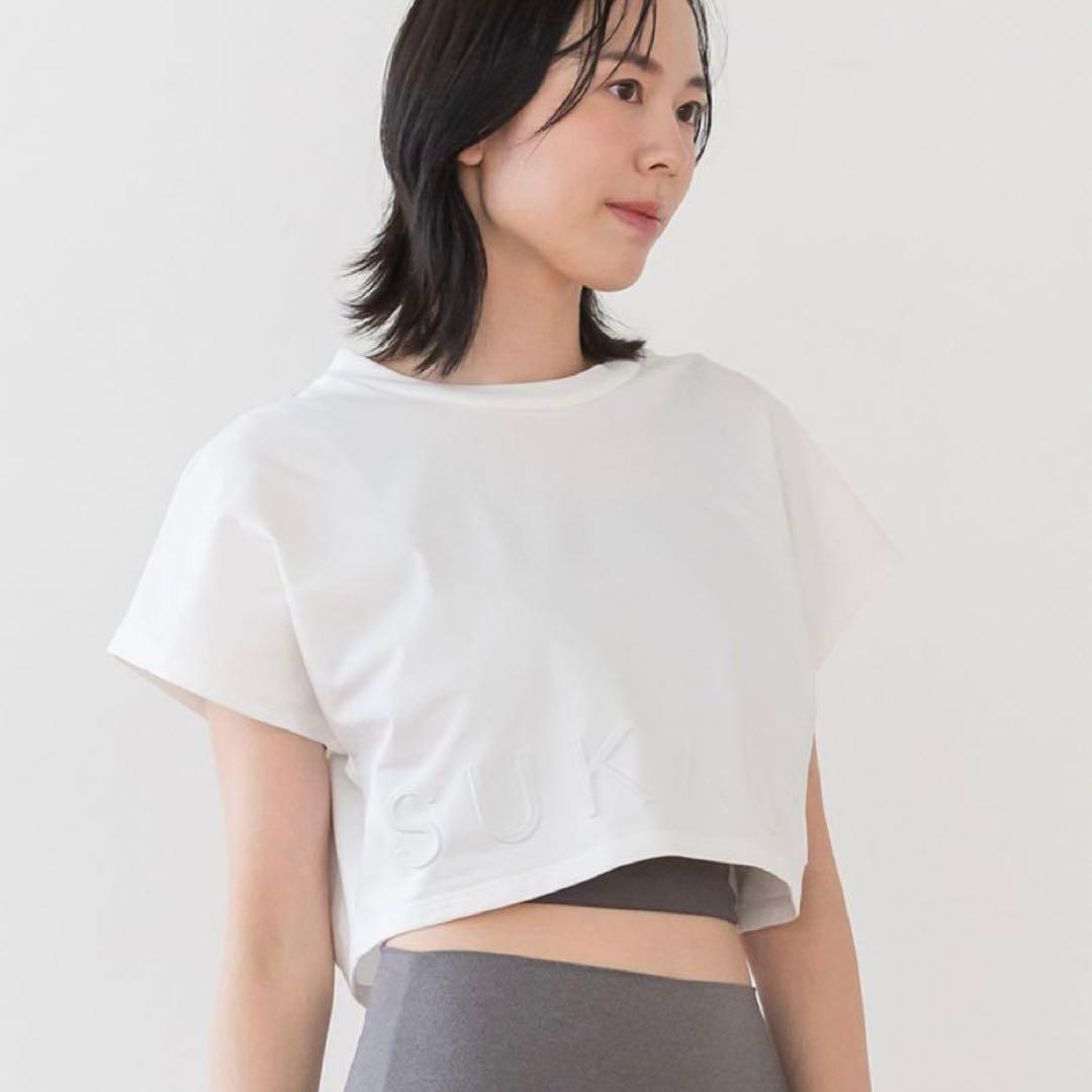 新品＊未使用品【SUKALA】ブラトップ付きエンボスTee Lサイズ