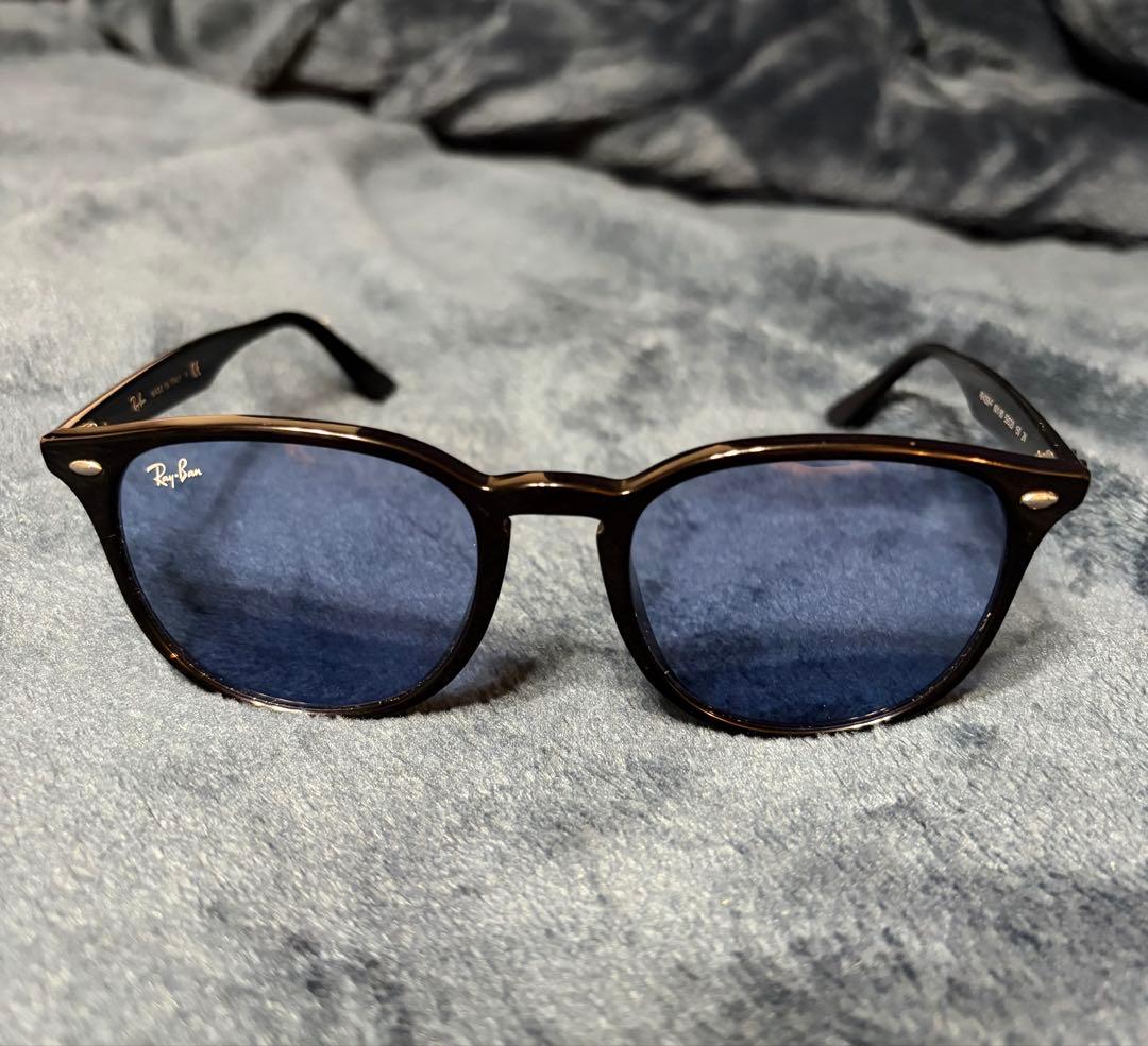 《定価27,060円》美品RayBan レイバン ブラック×ブルー　サングラス