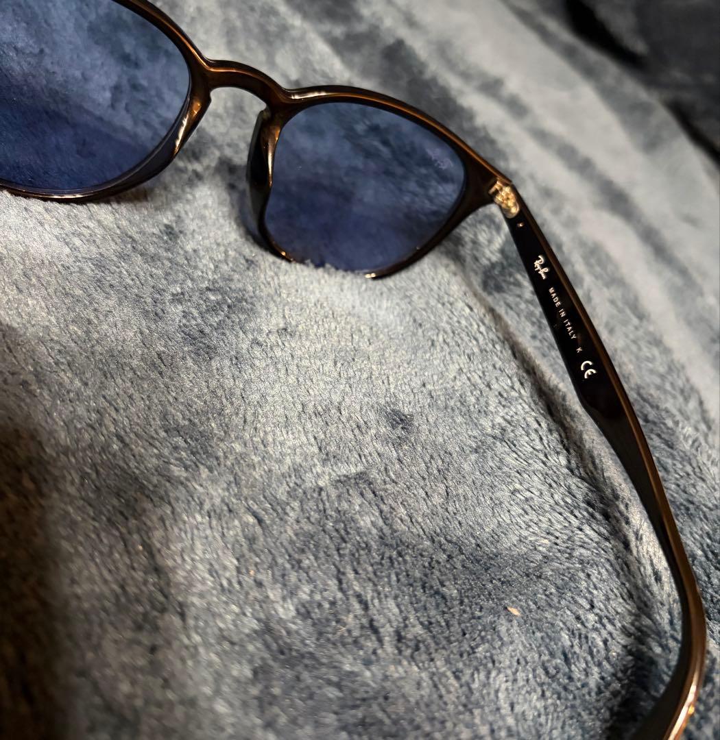 《定価27,060円》美品RayBan レイバン ブラック×ブルー　サングラス