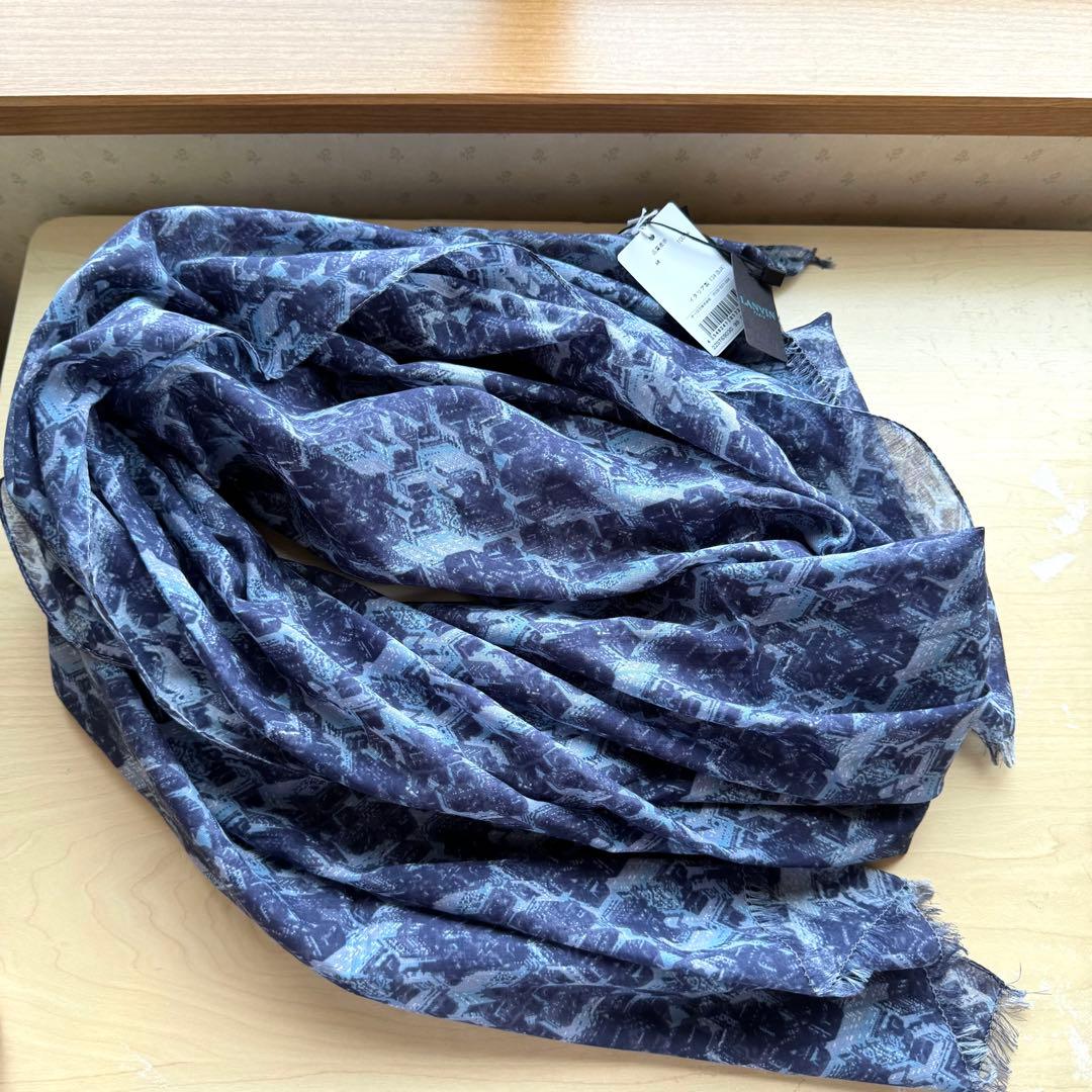 ★新品★LANVIN PARIS　ランバンパリ　イタリア製　メンズ　ストール