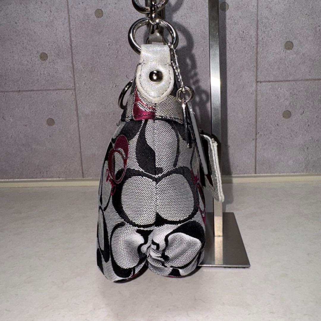 COACH シグネチャー ポピー グルービーハート 2WAY ショルダーバッグ