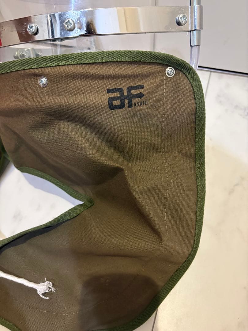 Z-FATHER 旭　短風防　クリア　緑布タレ ゼットファーザー　ASAHI