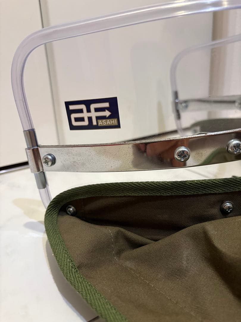 Z-FATHER 旭　短風防　クリア　緑布タレ ゼットファーザー　ASAHI