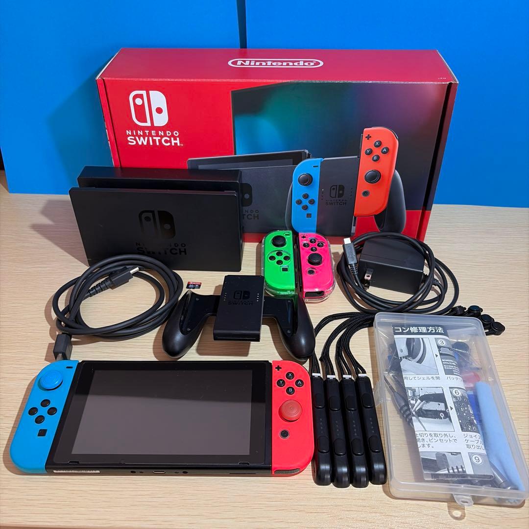 Nintendo Switch 本体 + Joy-Con +MicroSD64G