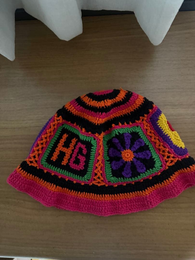 入手困難ヒステリックグラマー SQUARE 手編みバケットハット ヘリン着用