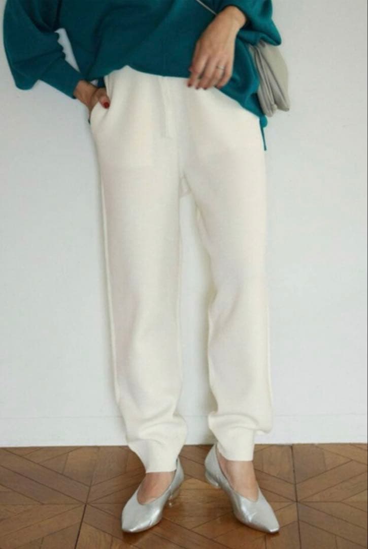 SLOBE IENA ニットジョガーパンツ