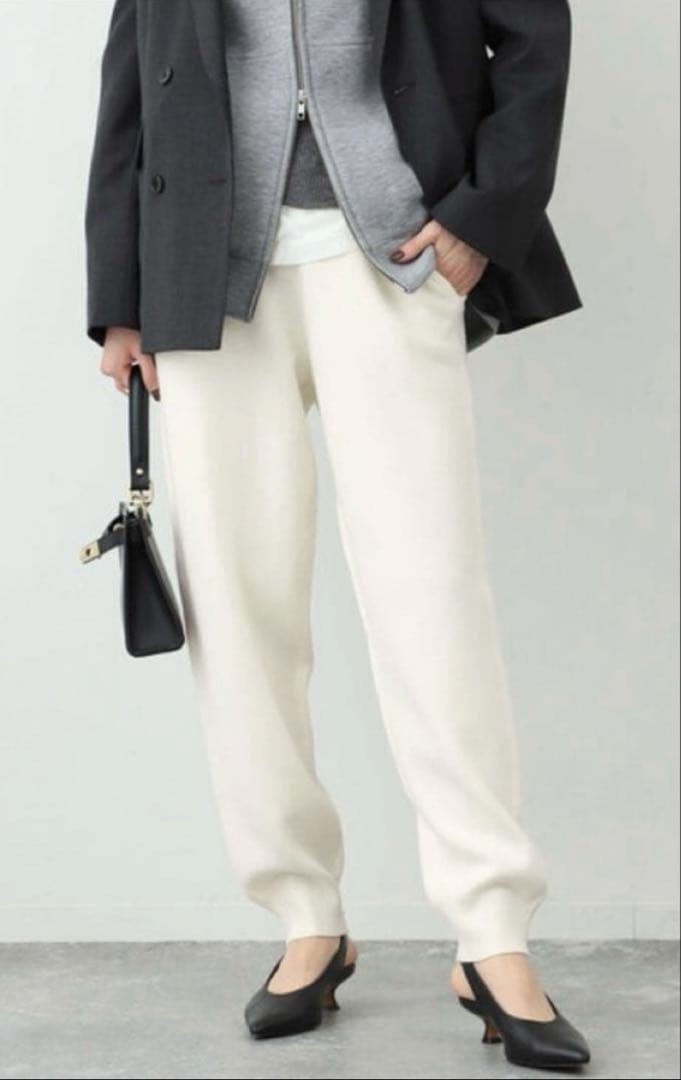 SLOBE IENA ニットジョガーパンツ