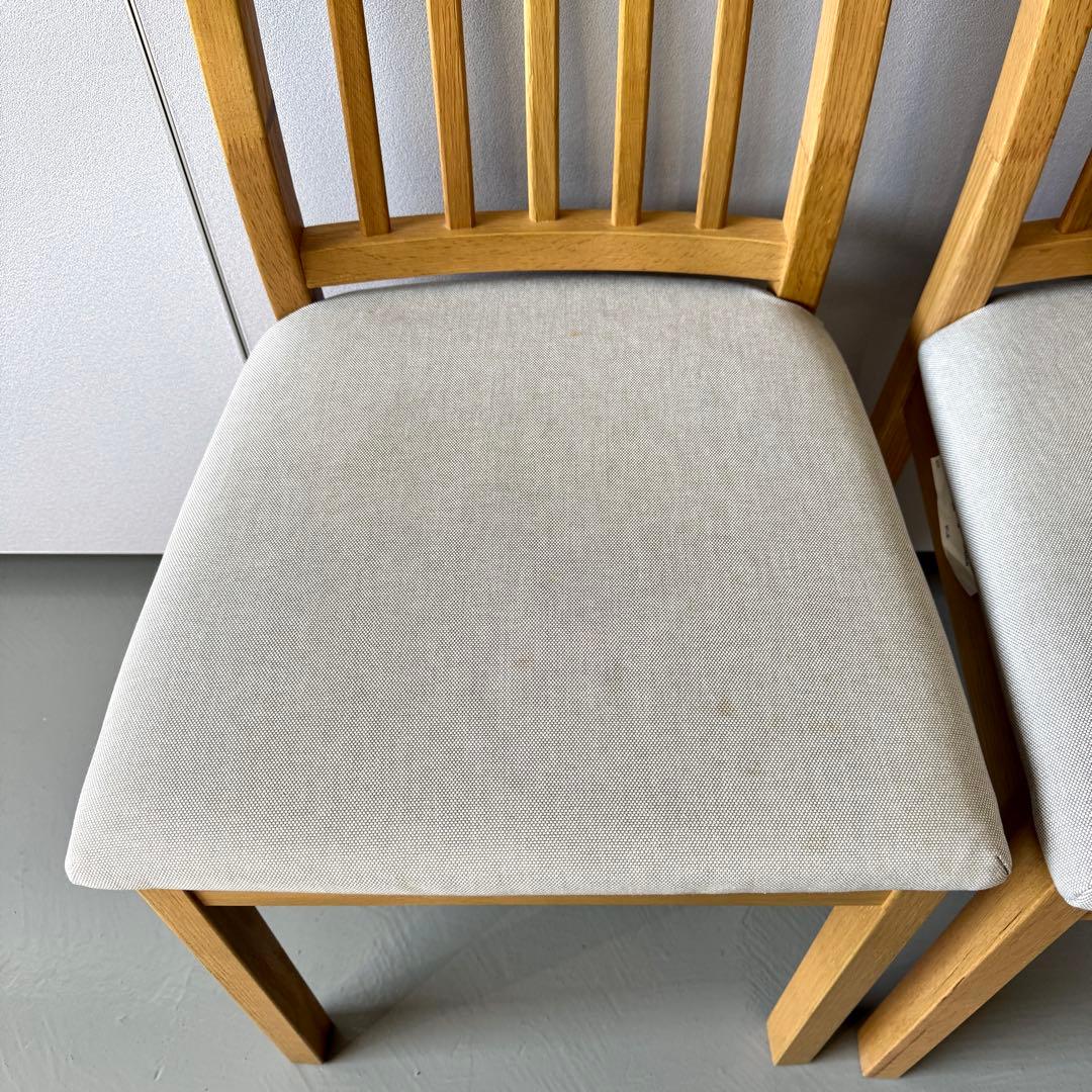 【送料込み】IKEA エーケダーレン　ダイニングチェア 木製 グレー　2脚