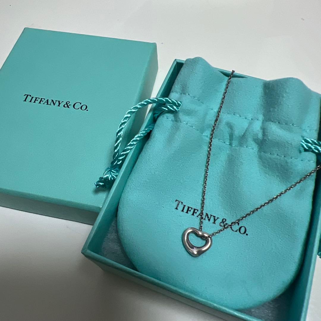 Tiffany オープンハートネックレス