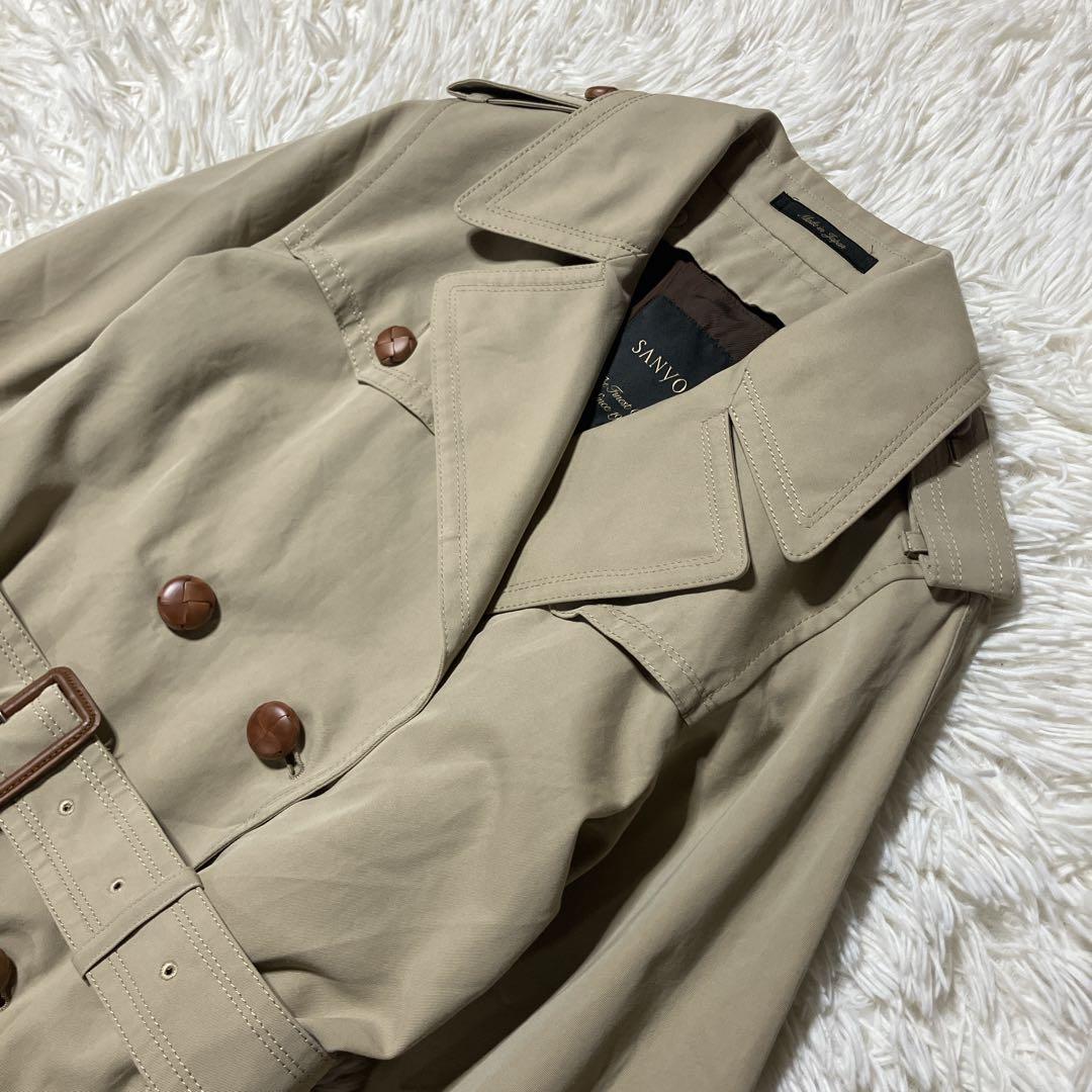 希少【SANYO】胡桃ボタン　100年コート　トレンチコート　ライナー