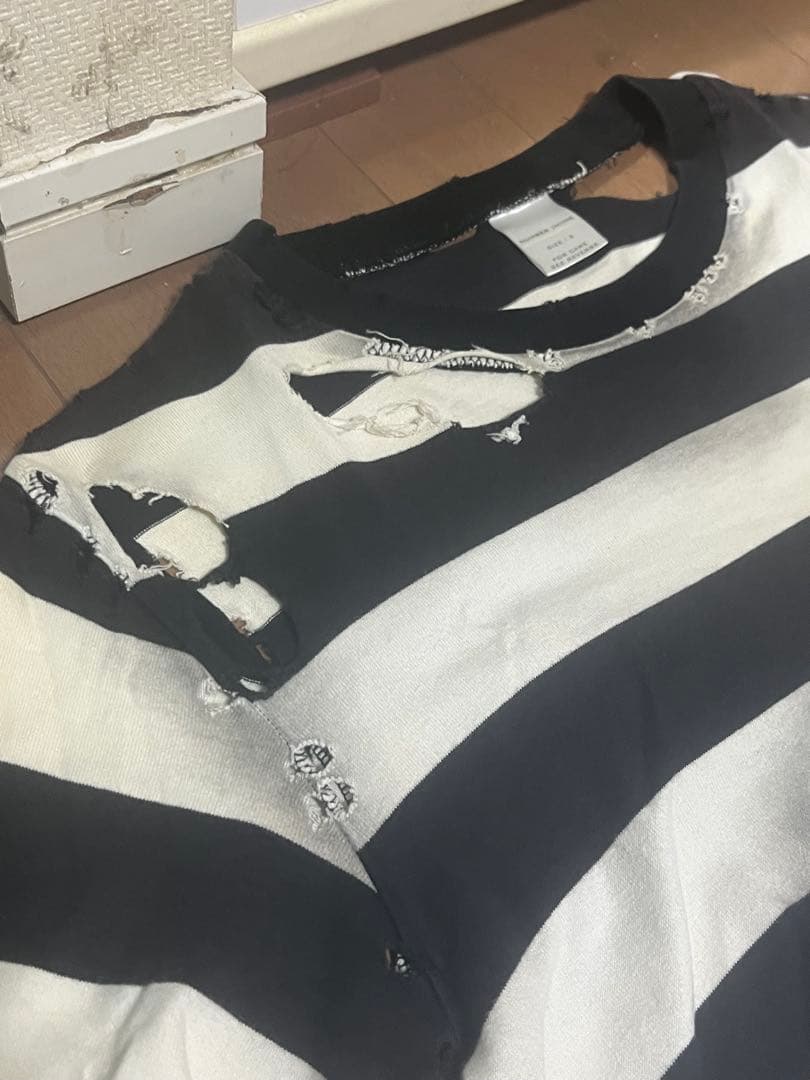 NUMBER (N)INE 02SS モダンエイジ期ボーダー ルーズT