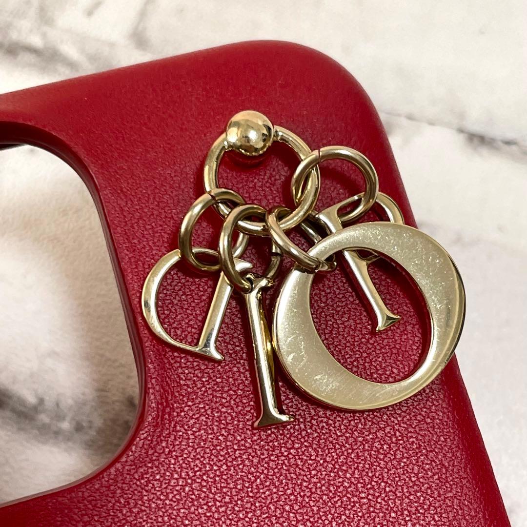 極美品✨クリスチャンディオール　iPhone15Pro Max キルティング　赤