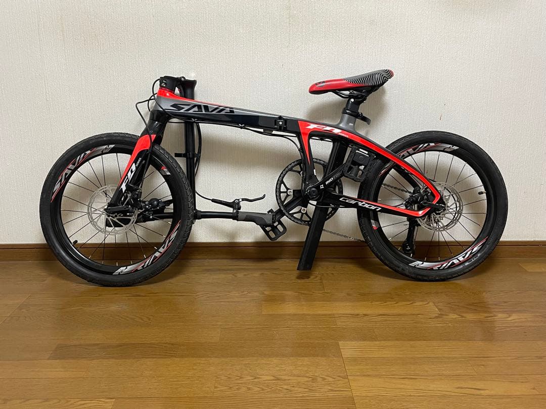 折りたたみカーボン製自転車 SAVA Z1 油圧ディスクブレーキ 写真変更有り