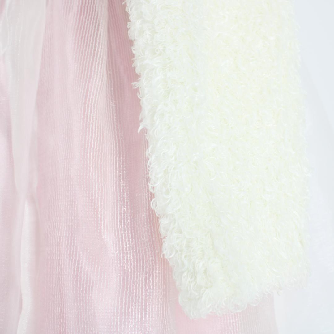 【美品 フォーマルウェア】ピンク CHOPIN ワンピース ドレス ボレロ 白