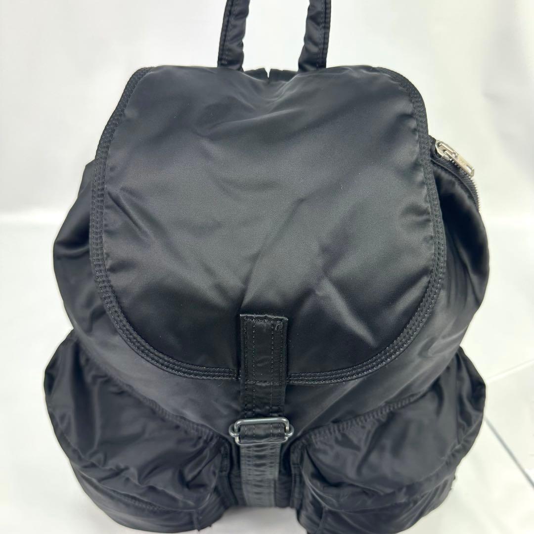【美品】 PORTER ポーター タンカー リュック バックパック 黒 大容量