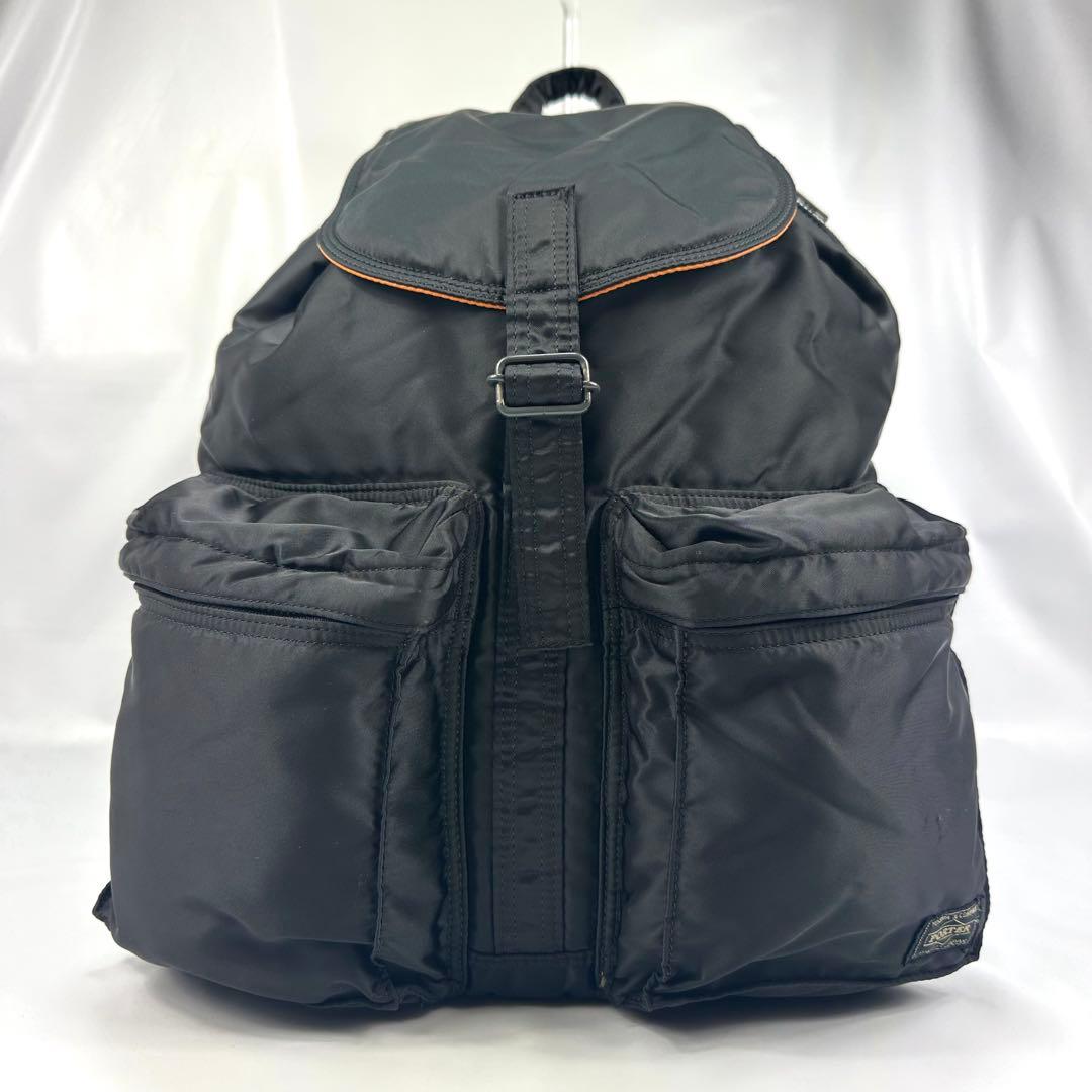 【美品】 PORTER ポーター タンカー リュック バックパック 黒 大容量