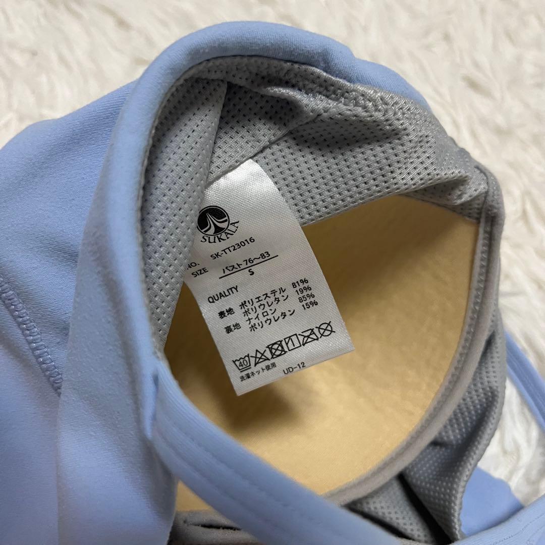 美品 スカーラ sukala ヨガ スパッツ レギンス 青 クール セットアップ