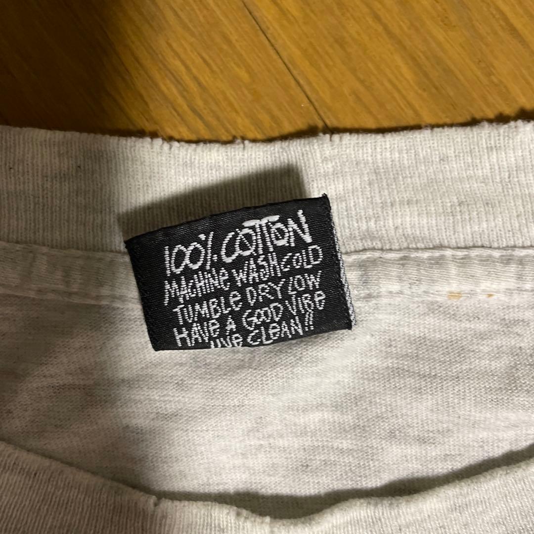 Old Stussy 80年台後期黒タグ　グレー Lサイズ