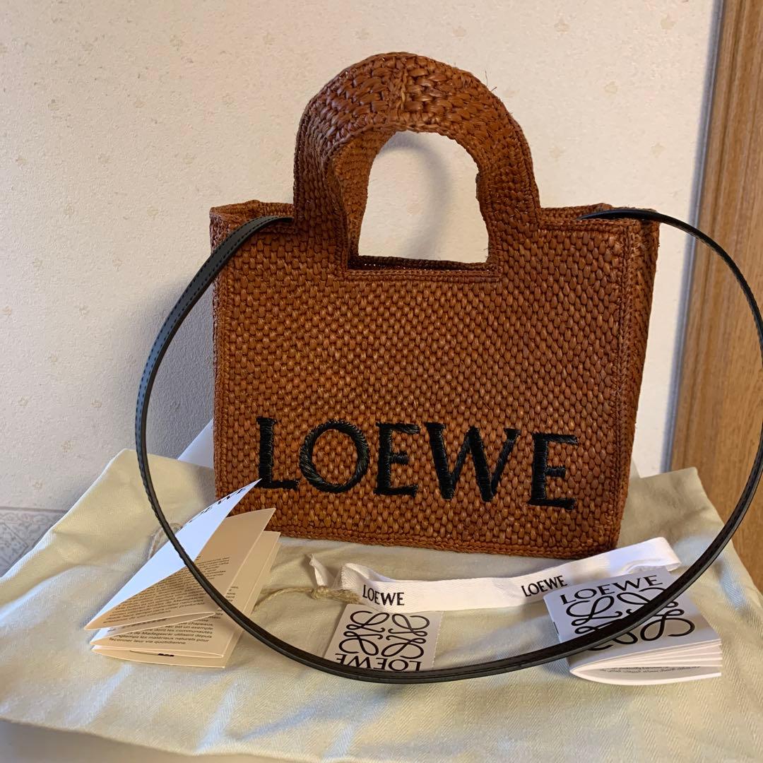 LOEWE ストローかごバッグ ブラウン　れもん様お願い致します
