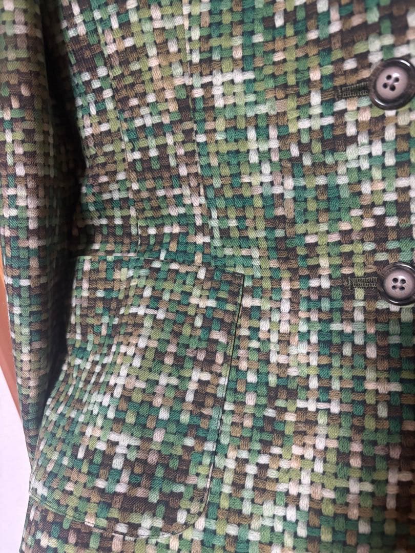 u*3様 【極美品】TAE ASHIDA エトロ生地ツィード柄プリントジャケット