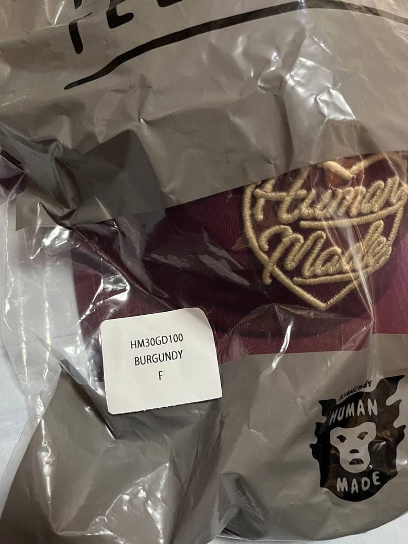 Human made cap burgundy キャップ