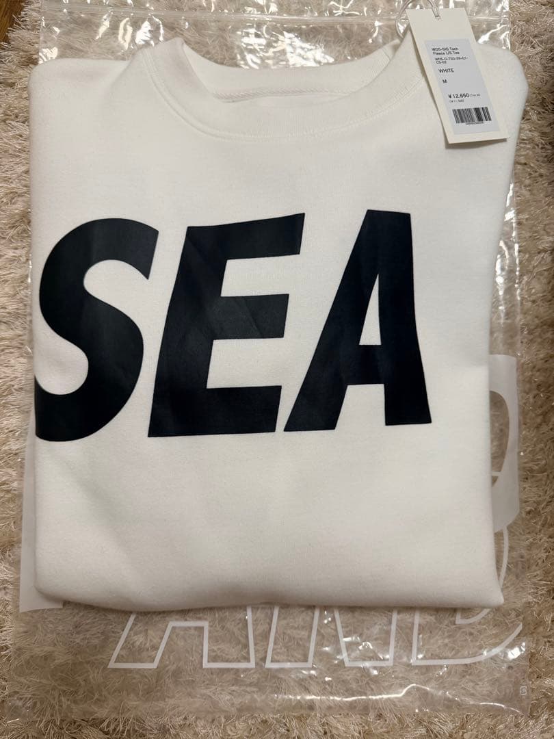 WIND AND SEA WDS-SIG L/S Tee White Mサイズ
