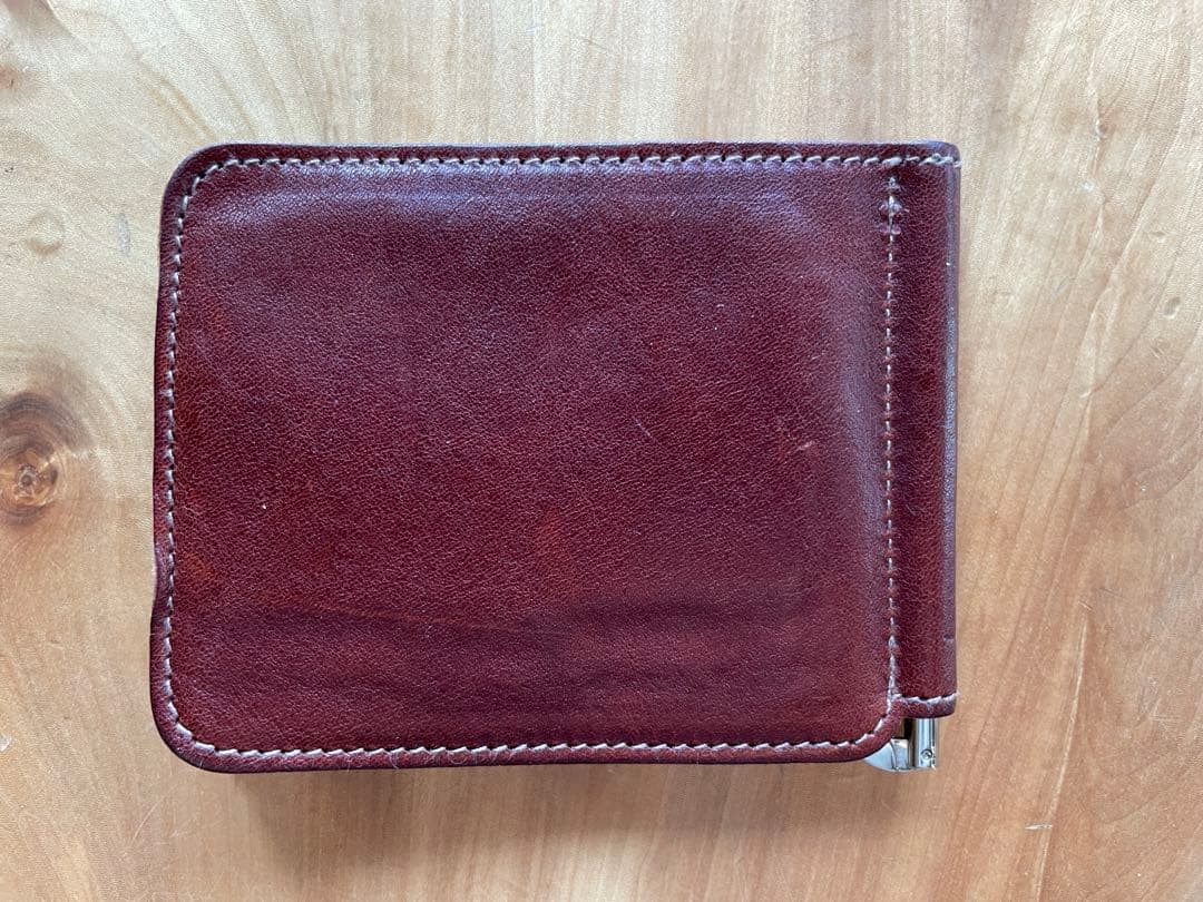 新品 イルビゾンテ 本革 レザー ウォレット/マネークリップ