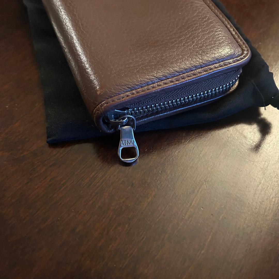 LOEWE ブラウン レザー 長財布