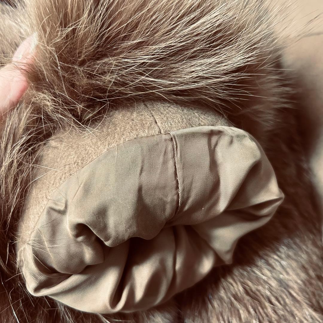 j&r selection カシミヤ100% ブルーフォックス　ロングコート