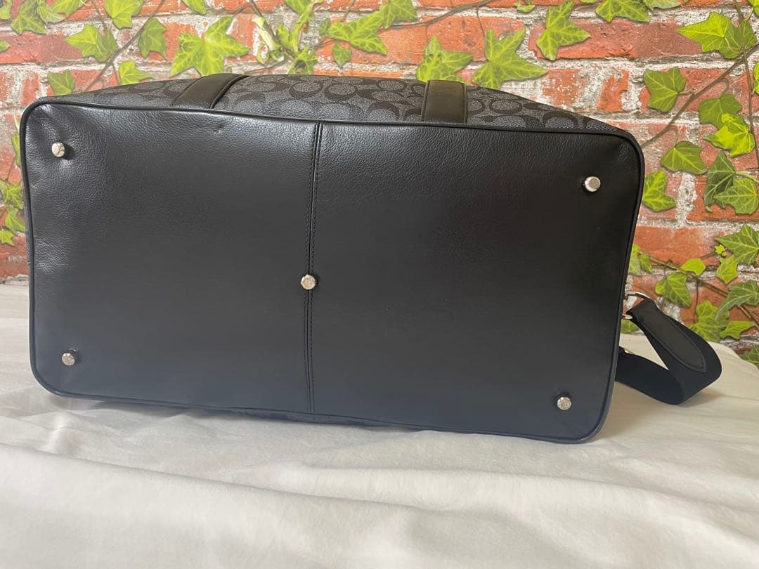 はるまきcoach シグネチャー　ボストンバック　ショルダーストラップ付き