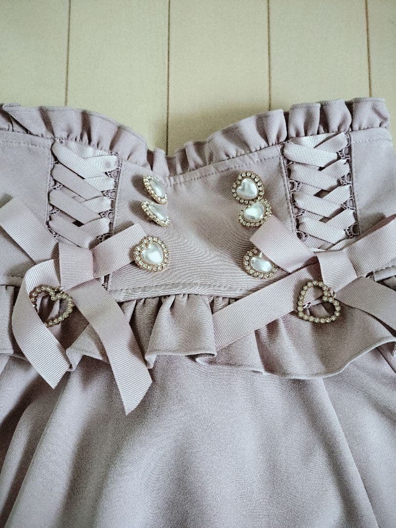 LIZ LISA レースアップサスペンダー付スカパン美品