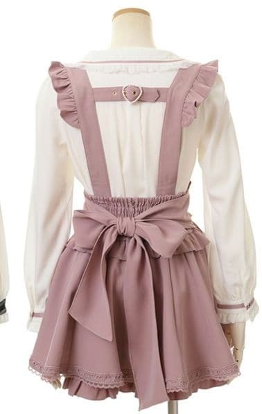 LIZ LISA レースアップサスペンダー付スカパン美品