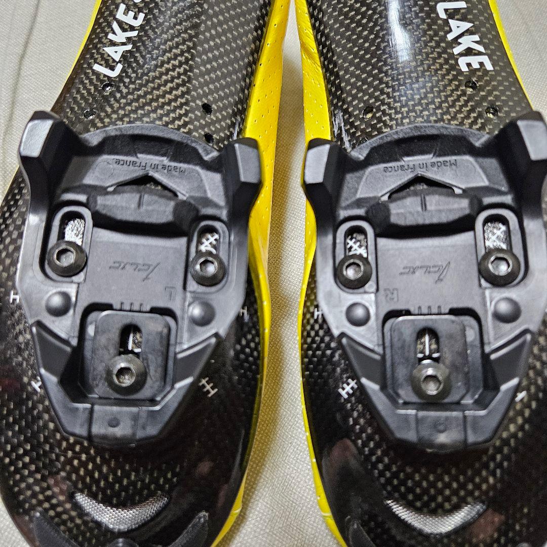 ☆新品未使用☆ LAKE CX301 イエロー 41.0 TIMEクリート付