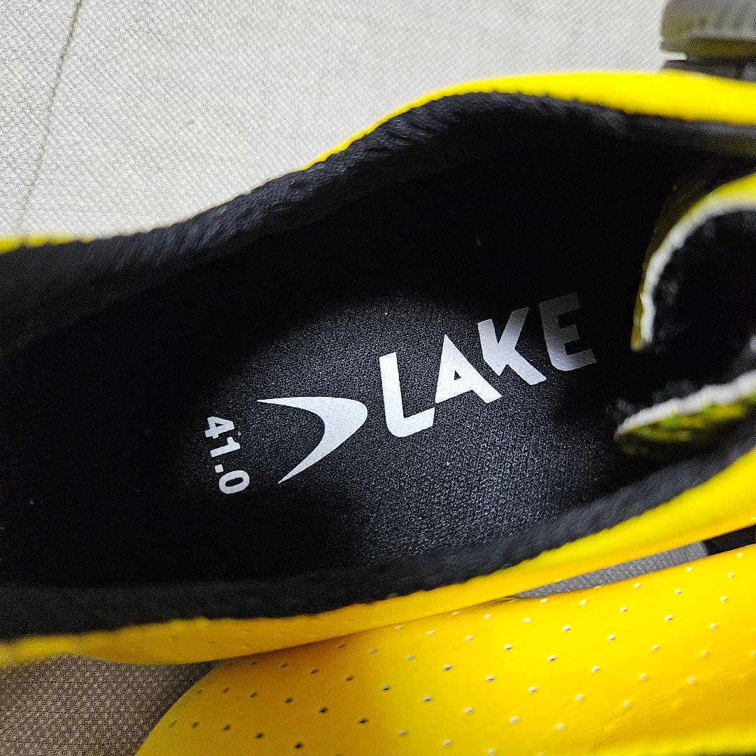 ☆新品未使用☆ LAKE CX301 イエロー 41.0 TIMEクリート付