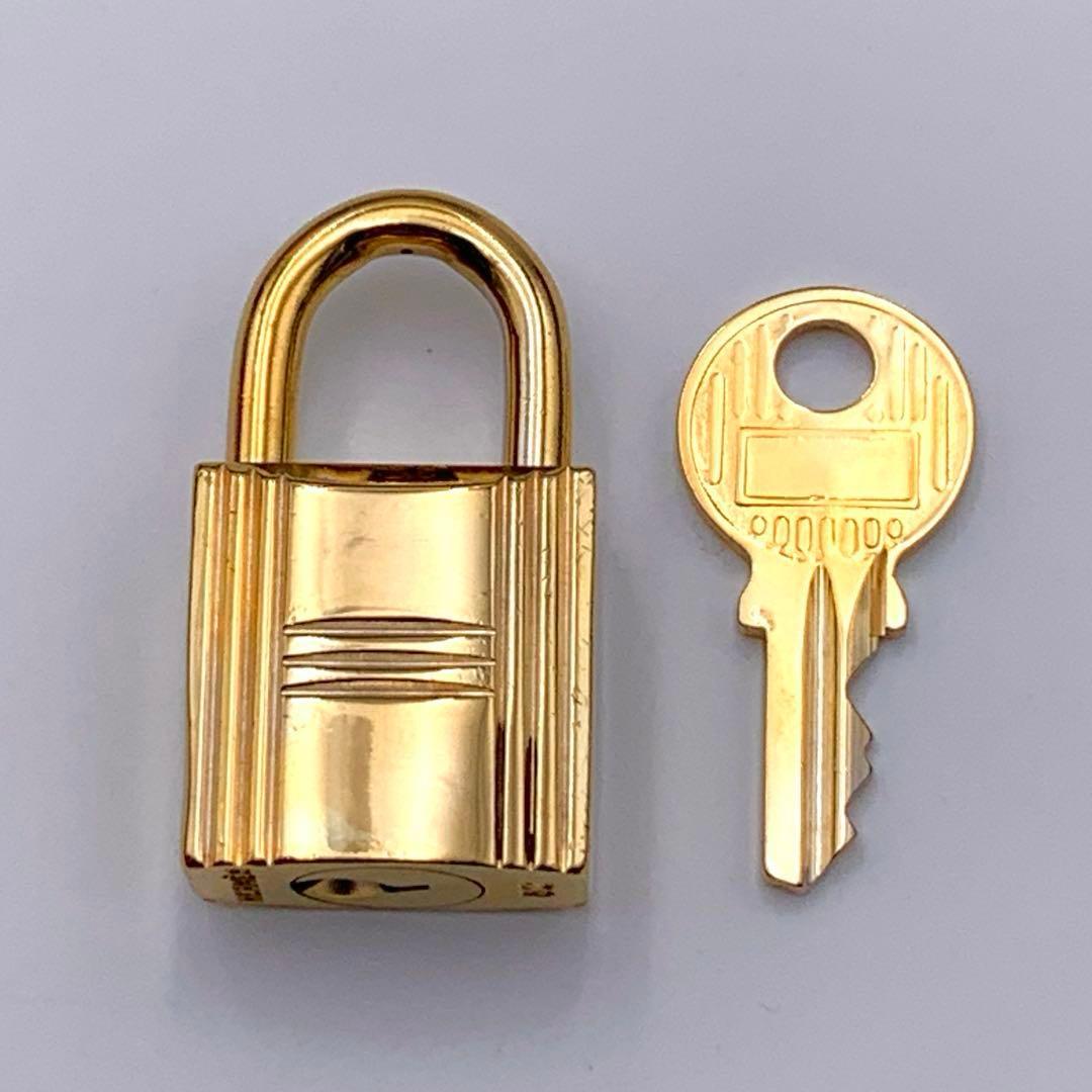 HERMES エルメス カデナ 62番 ゴールド 24Kメッキ 鍵付き 南京錠