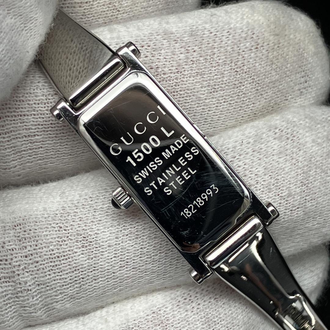 【新品電池/稼働/箱付き】グッチ 1Pダイヤ GG 腕時計 レディース クォーツ