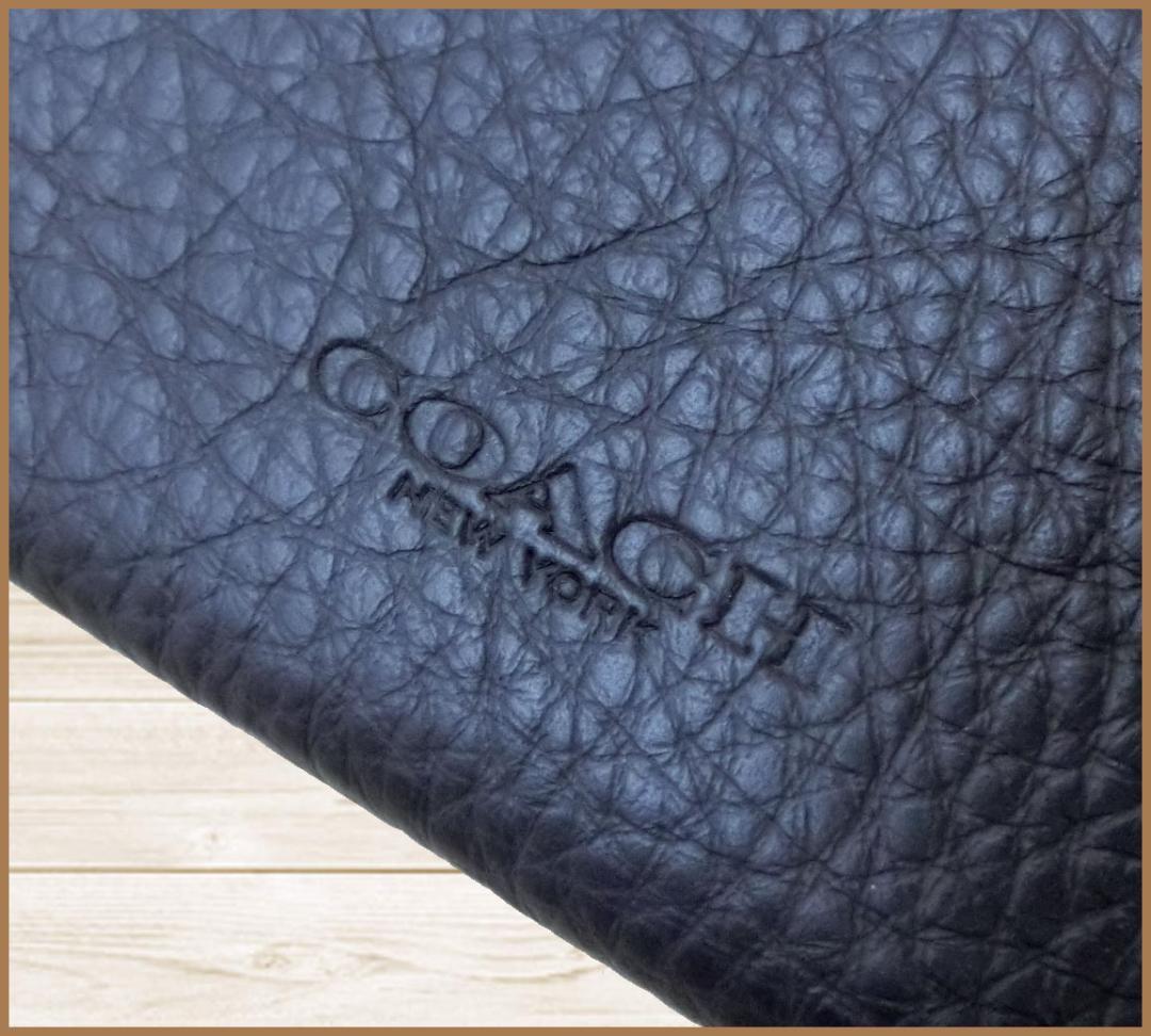 新品コーチCOACH日本限定スナップカードウォレット2つ折り財布ネイビー