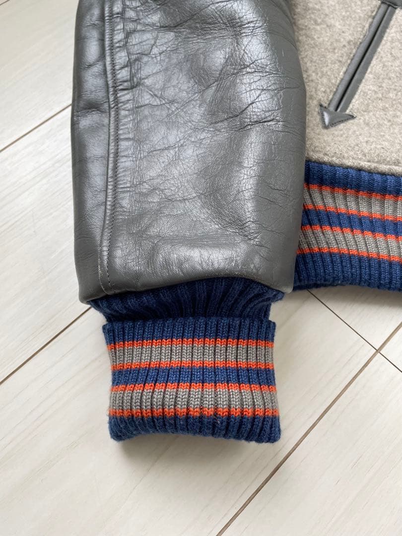 M品番 東洋 スタイルアイズ フルデコ 袖革 スタジャン ビンテージ レタード