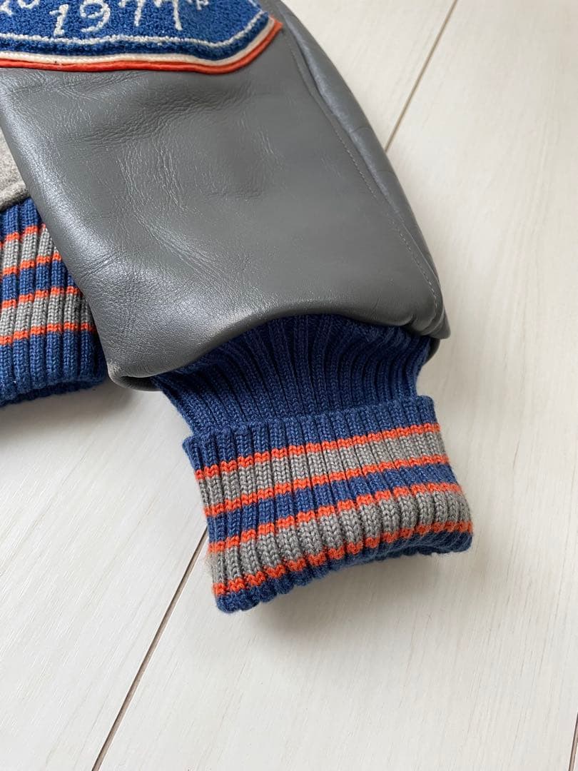 M品番 東洋 スタイルアイズ フルデコ 袖革 スタジャン ビンテージ レタード