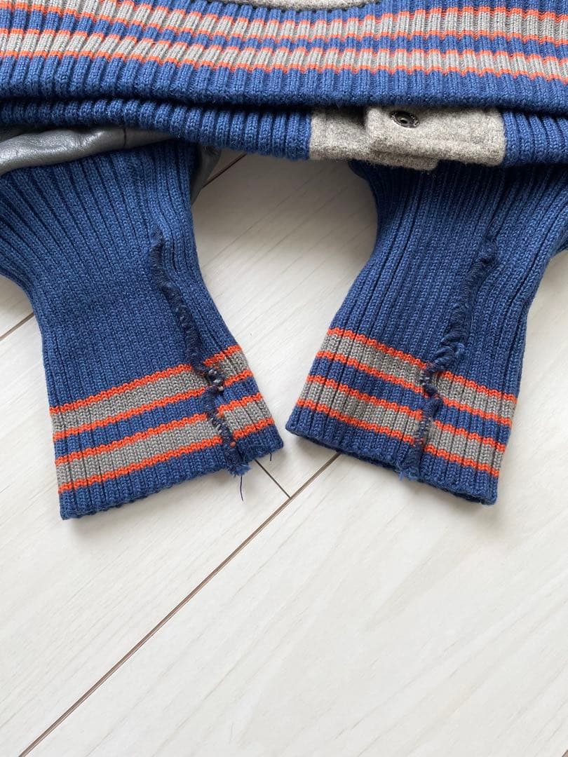 M品番 東洋 スタイルアイズ フルデコ 袖革 スタジャン ビンテージ レタード