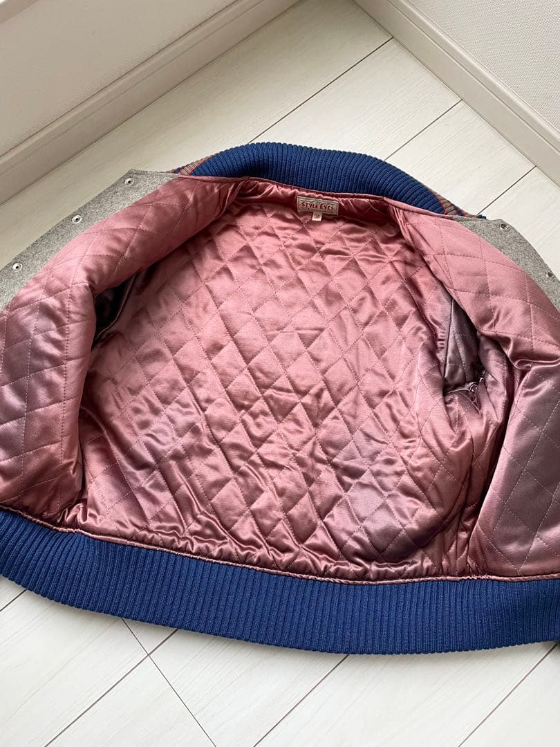 M品番 東洋 スタイルアイズ フルデコ 袖革 スタジャン ビンテージ レタード