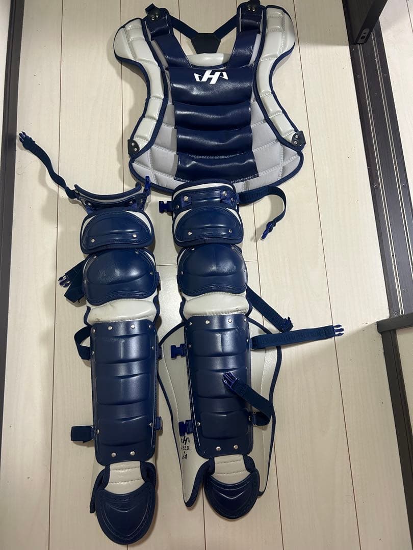 ハタケヤマ　キャッチャー防具ネイビー