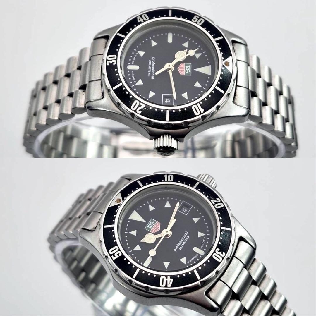 タグホイヤー　プロフェッショナル　973.008 ブラック　シルバー　クォーツ