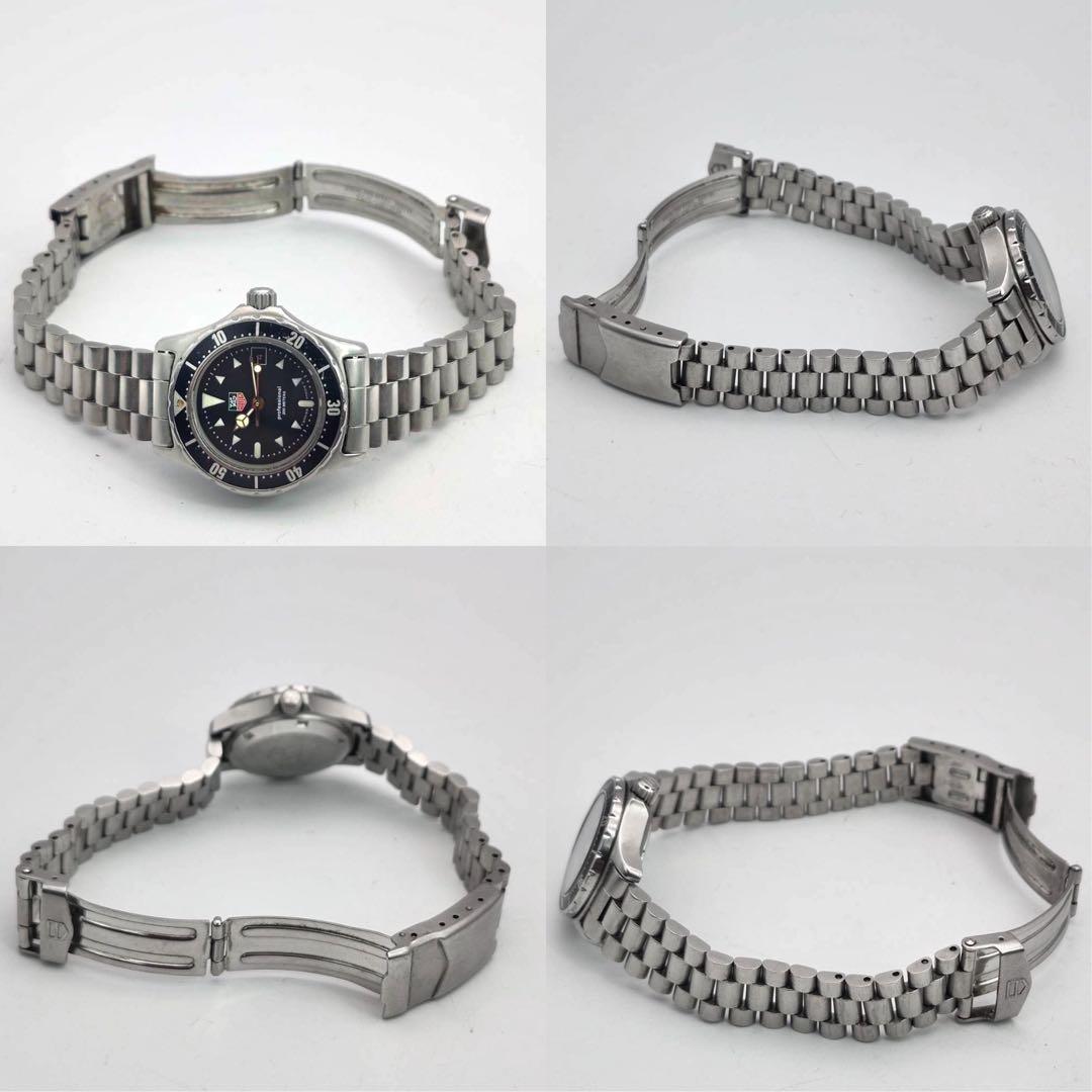 タグホイヤー　プロフェッショナル　973.008 ブラック　シルバー　クォーツ