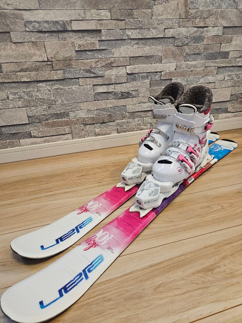 スキー板セット100センチ 　ブーツ19.5センチ