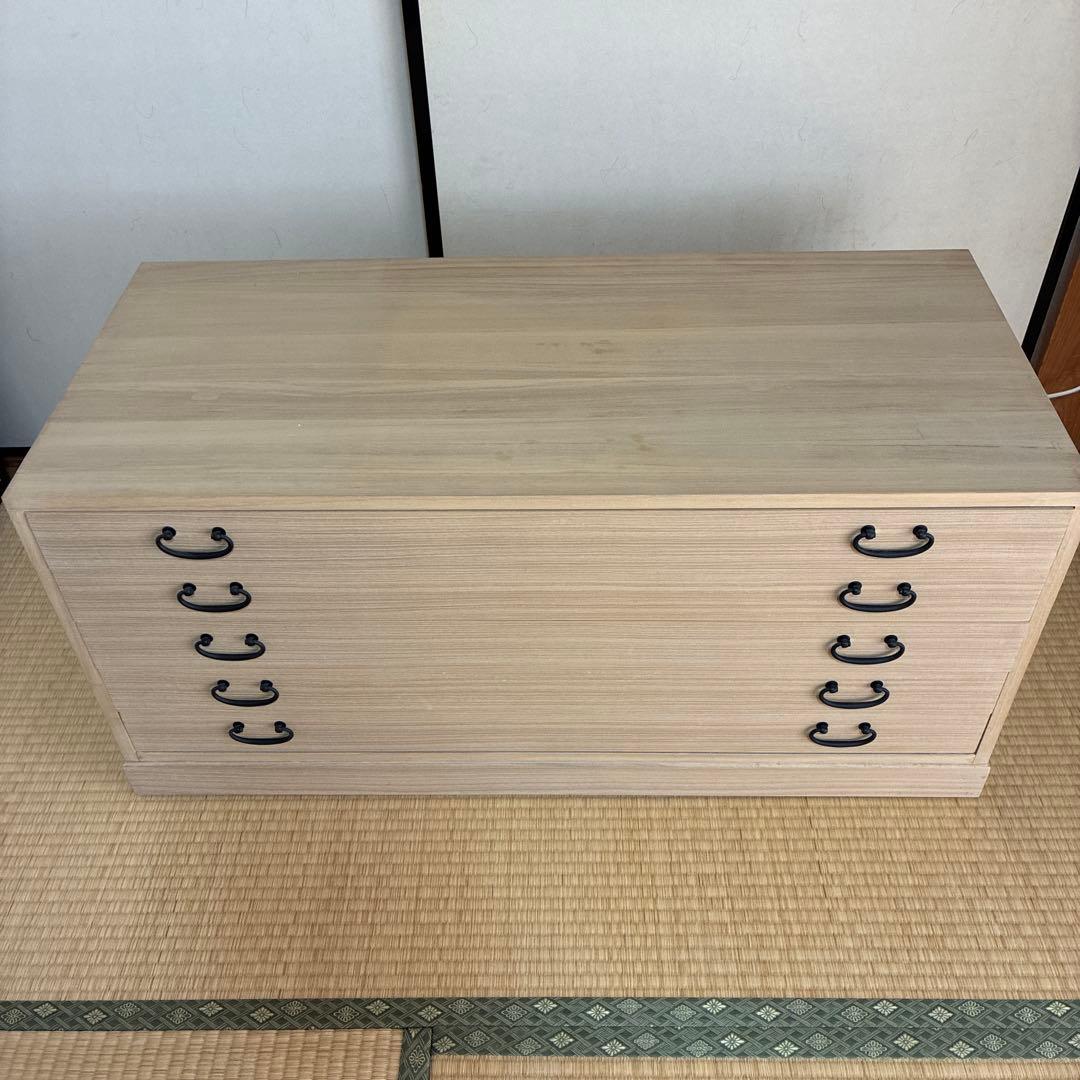 桐ダンス 桐箪笥 引き出し式 着物タンス 5段　土日特別価格