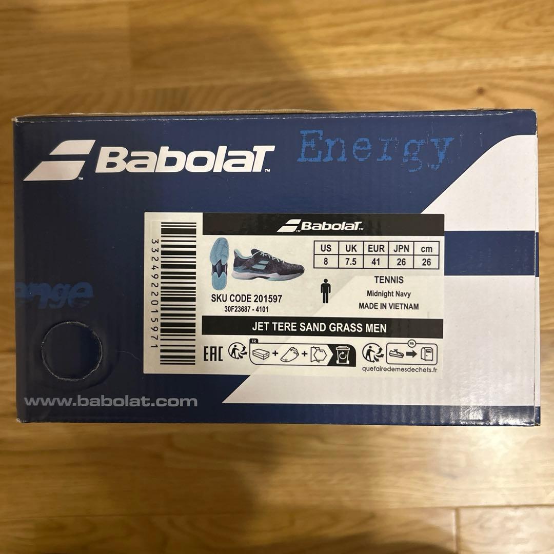 [バボラ] 新品　未使用　テニスシューズ メンズ ジェット テレ サンドグラス