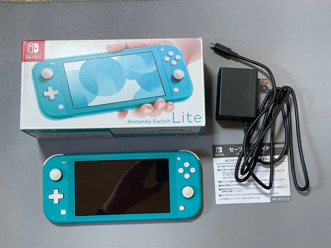 動作確認済み Nintendo Switch Lite ターコイズ ケース付き